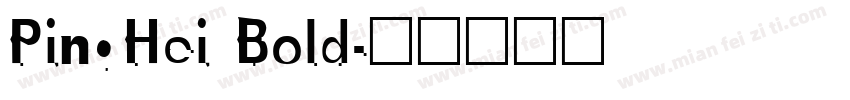 PingHei Bold字体转换